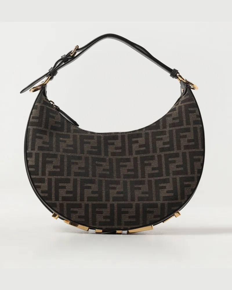 Fendi Schultertasche damen Tabak