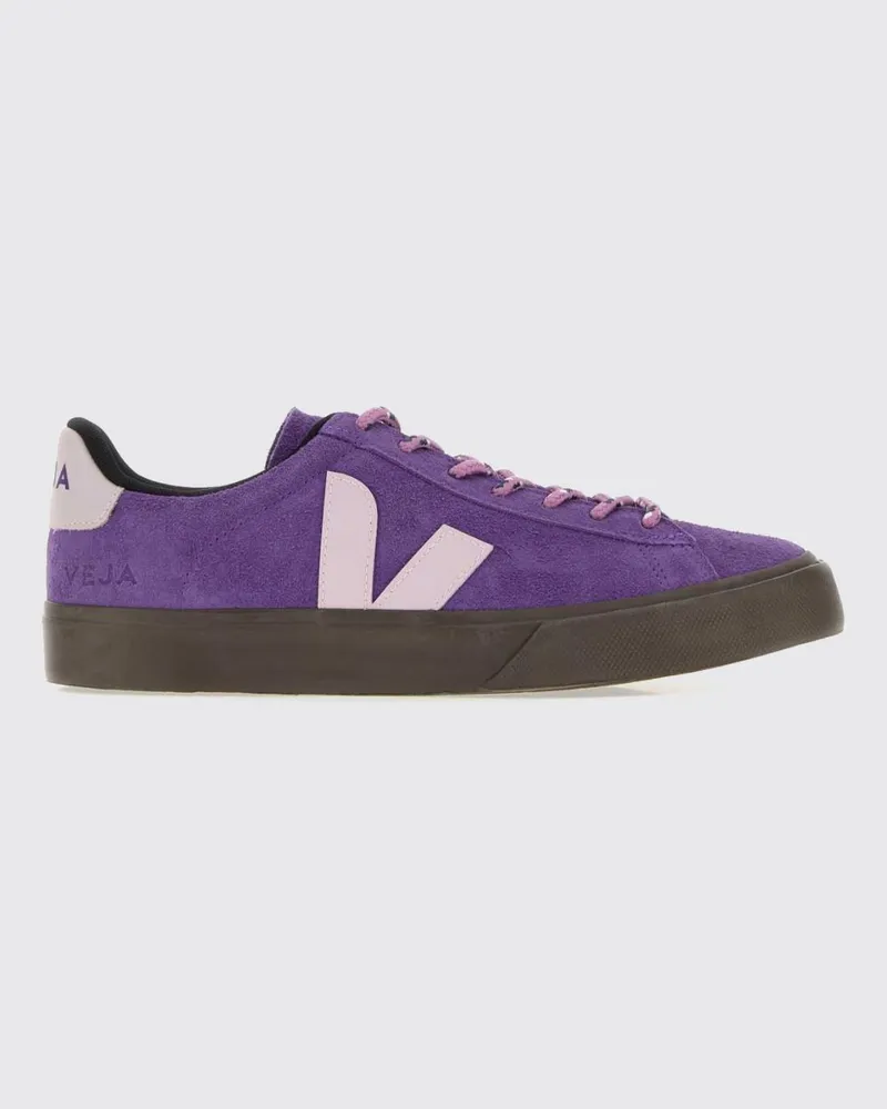 VEJA Campo Wildleder-Sneaker mit kontrastierendem Logo Violett