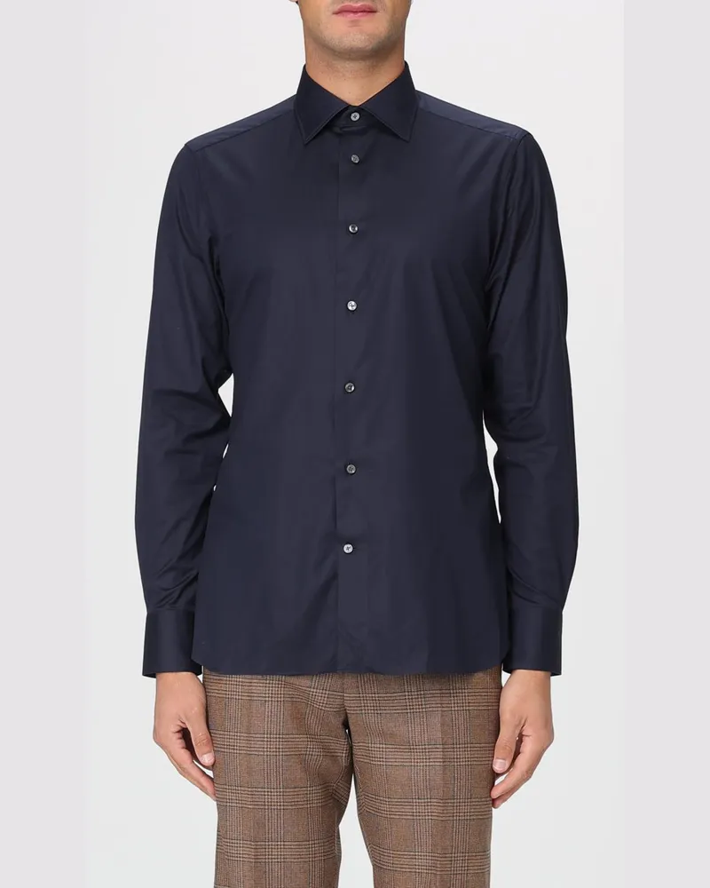 Ermenegildo Zegna Hemd herren Blau