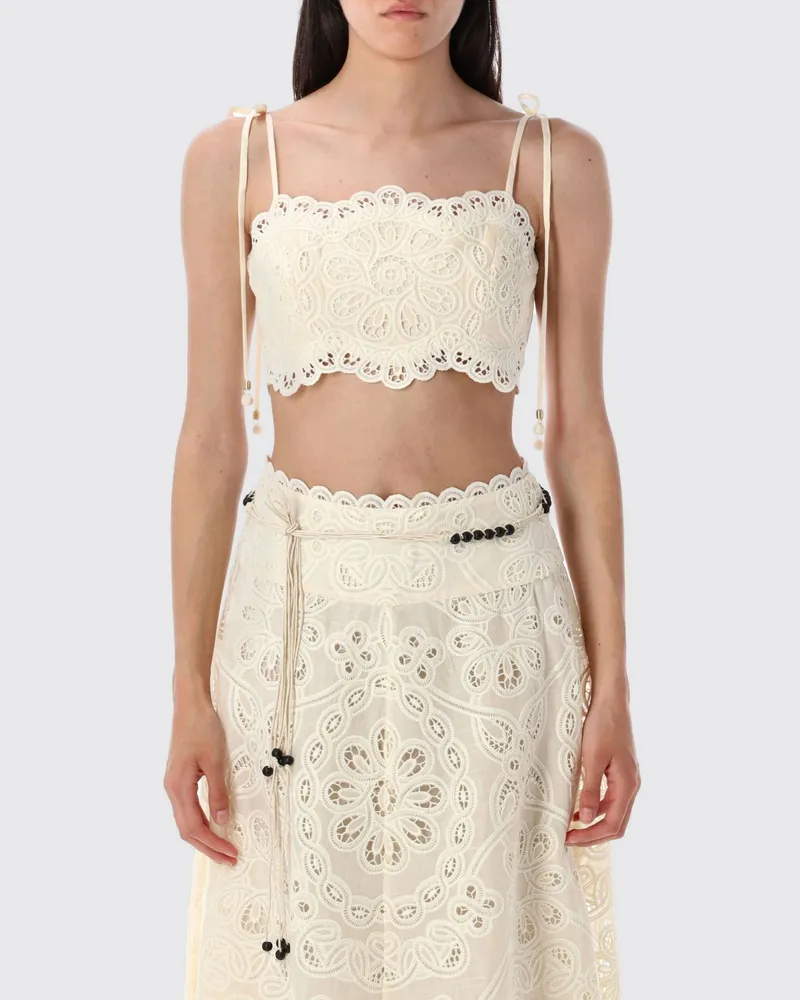 Zimmermann Top damen Ivory