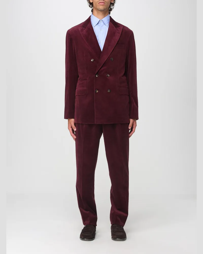 Brunello Cucinelli Anzug herren Rot