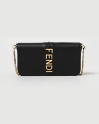 Fendi Schultertasche Schwarz