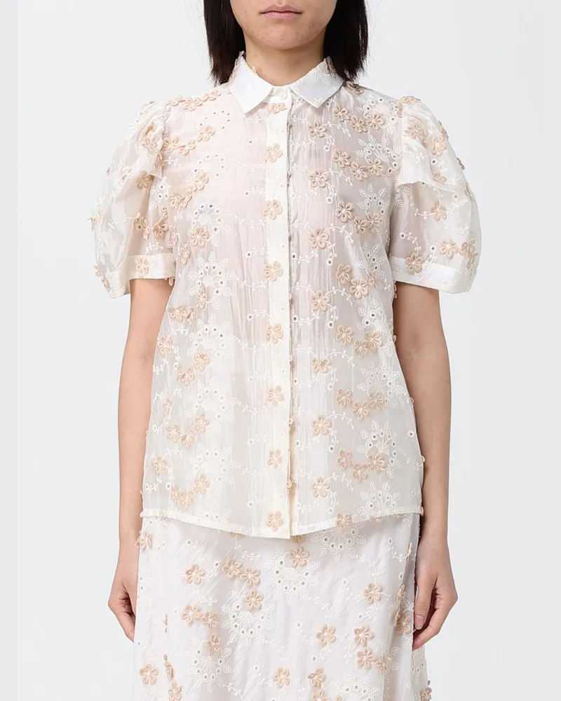 Hanita Hemdbluse damen Beige