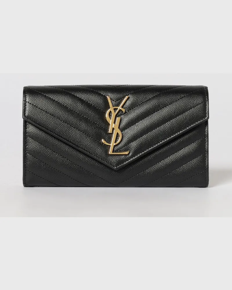 Saint Laurent Geldbörse damen Schwarz