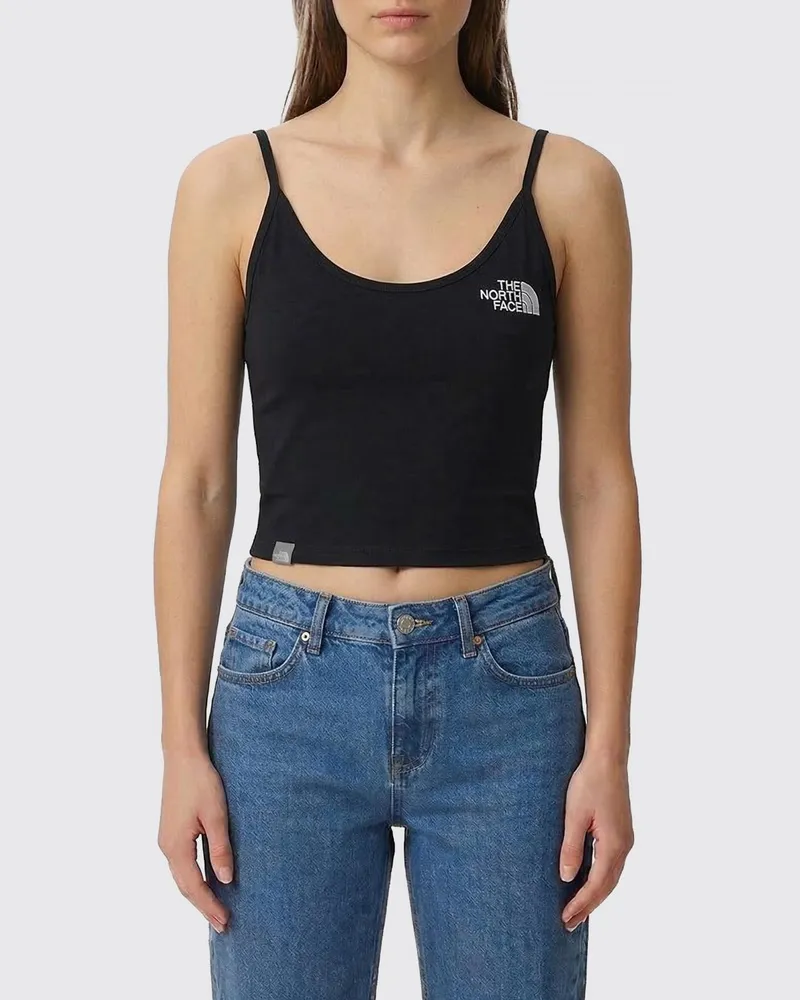 The North Face Basic Stretch-Baumwoll-Tanktop Schwarz