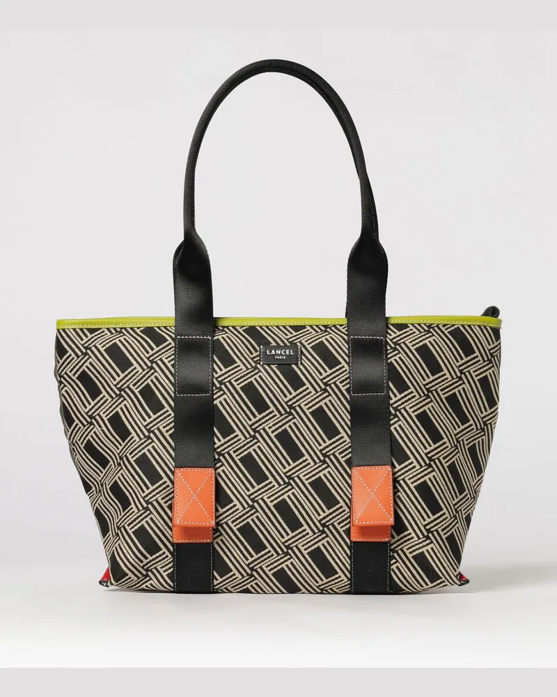 Lancel Mistral Rollbare Nylontasche Schwarz
