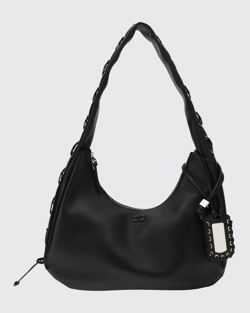 Ganni Schultertasche damen Schwarz