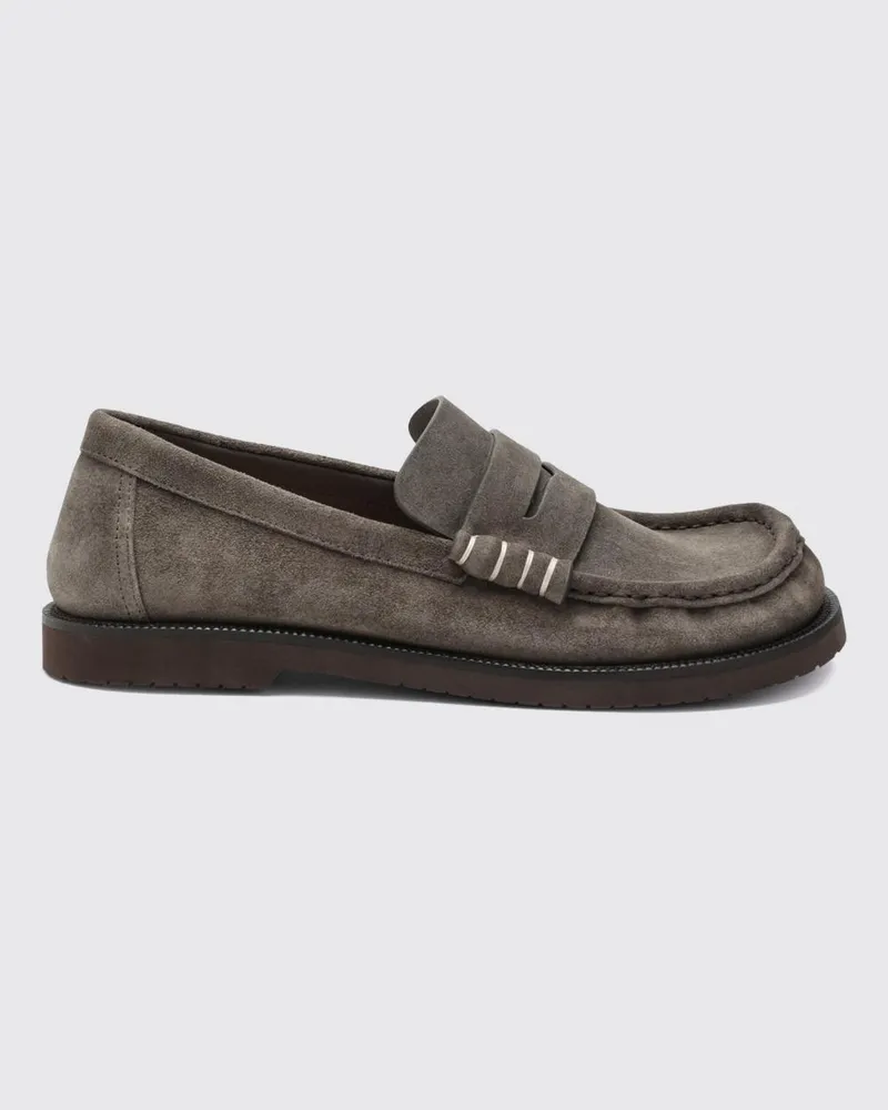 J.W.Anderson Wildleder-Penny-Loafer von mit Kontrastnähten Braun