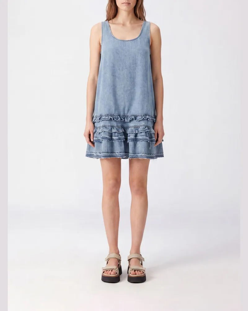 Ganni Kleid damen Blau