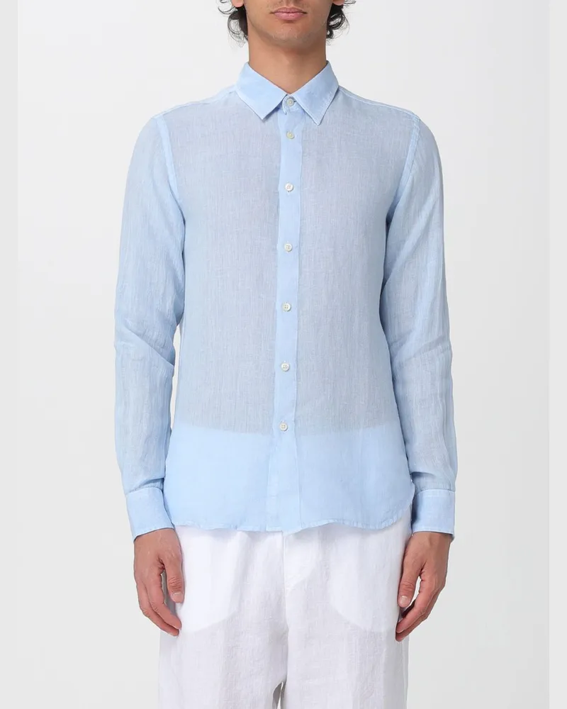 120% Lino Hemd herren Navy