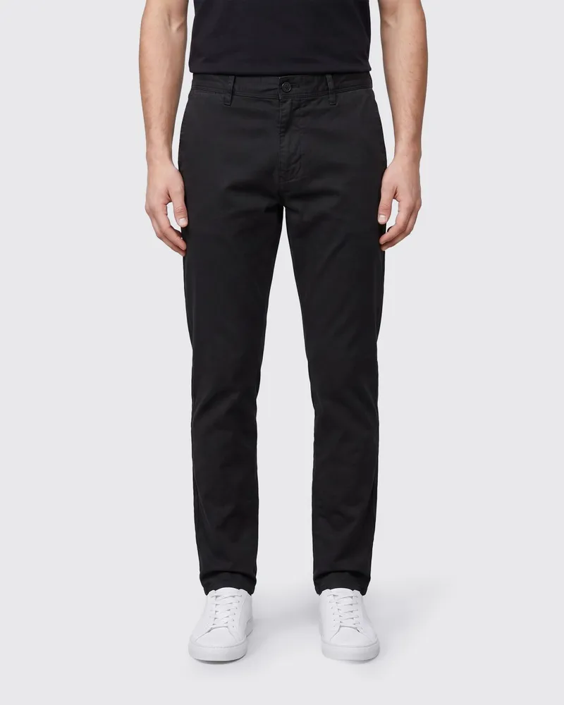 Incotex Chino-Hose aus Baumwolle Schwarz