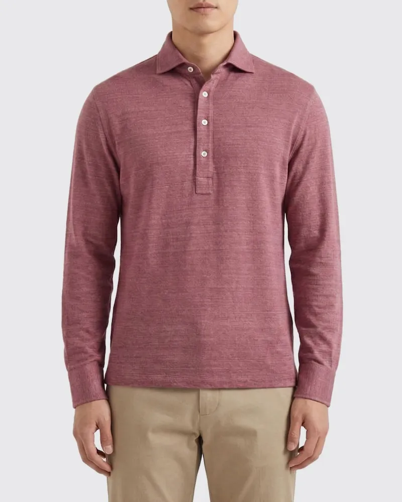 Brunello Cucinelli T-shirt herren Korall