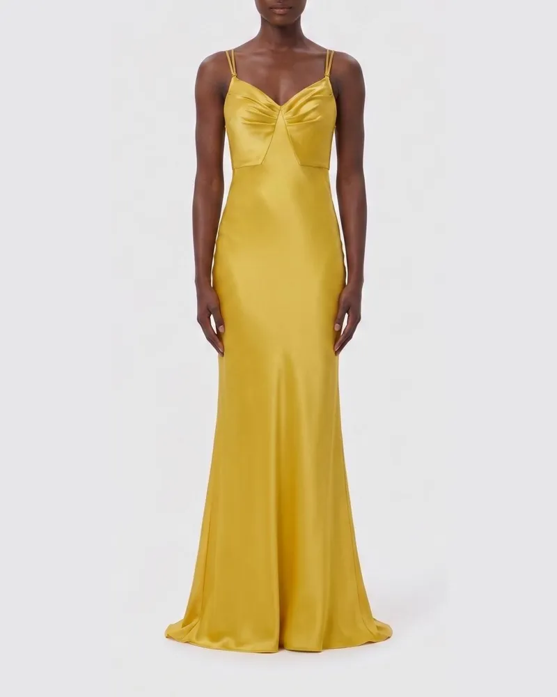 Elisabetta Franchi Kleid damen Gelb