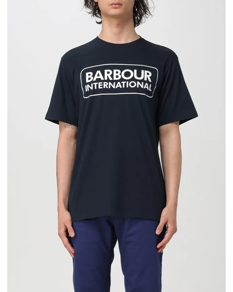 Barbour T-shirt Blau