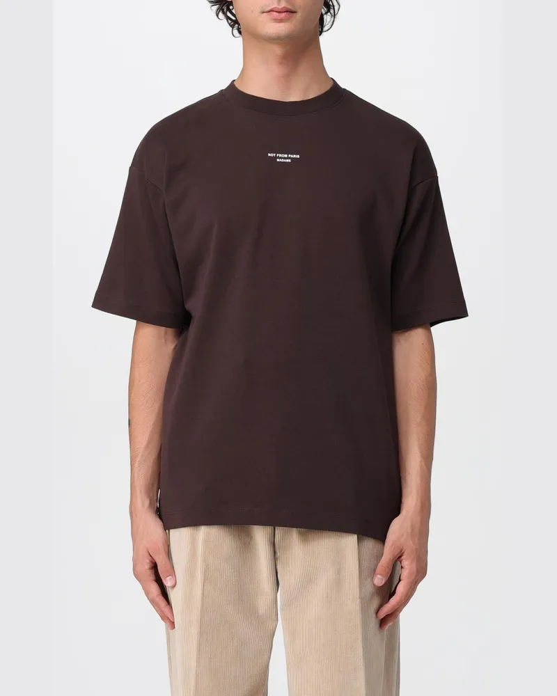 Drôle de Monsieur T-shirt herren Braun