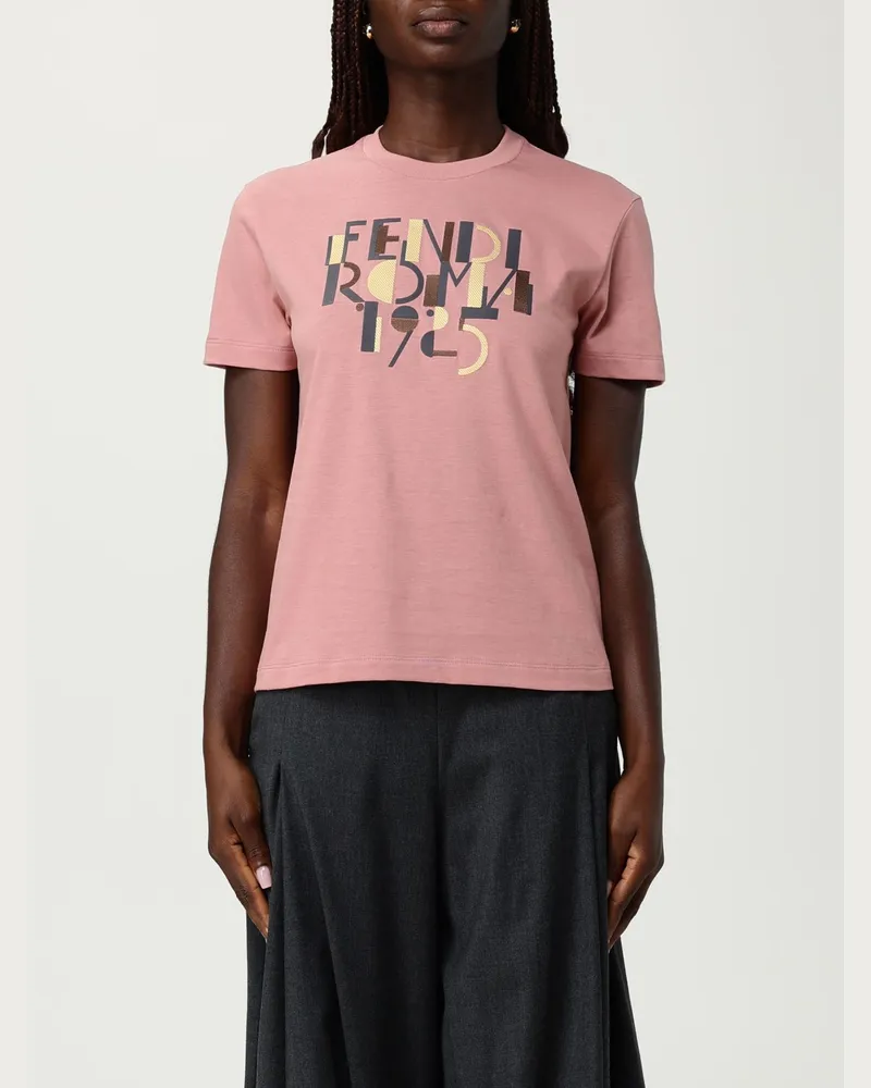 Fendi T-shirt damen Pink