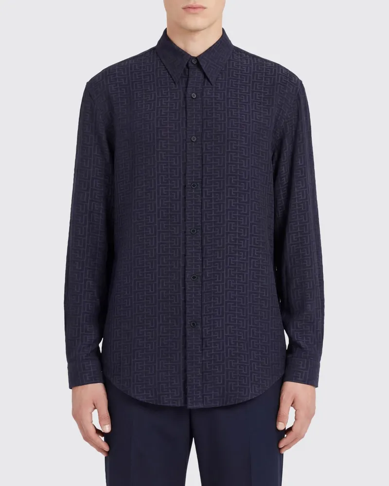 Balmain Hemd herren Blau