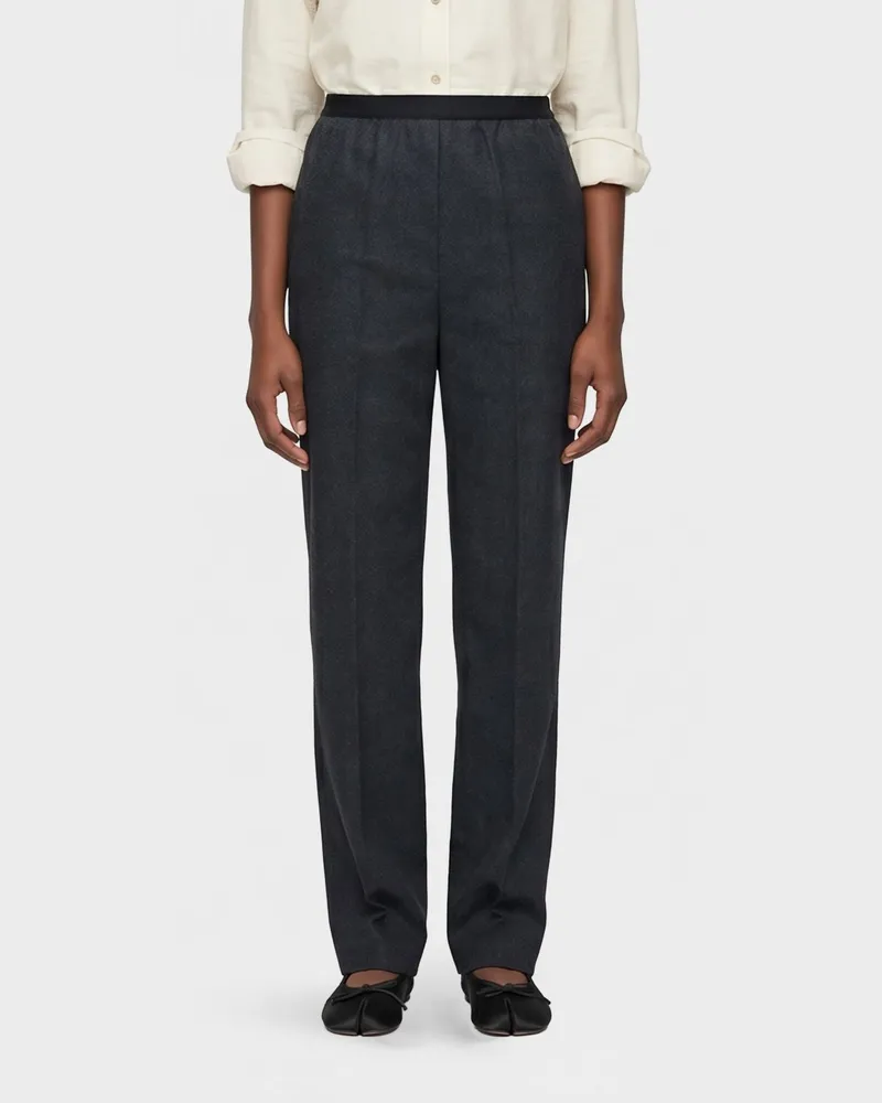 Maison Margiela Slim Fit Hose aus Schurwolle Grau