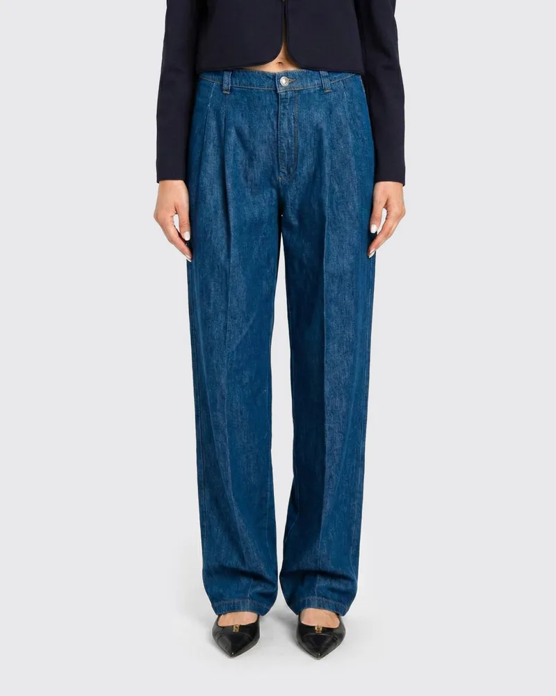 Twin-Set Weite Jeans aus Denim Denim