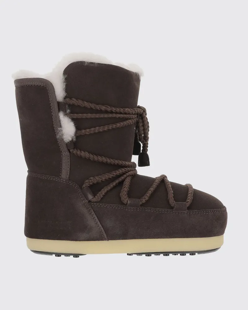 Moon Boot Flache stiefeletten damen Braun