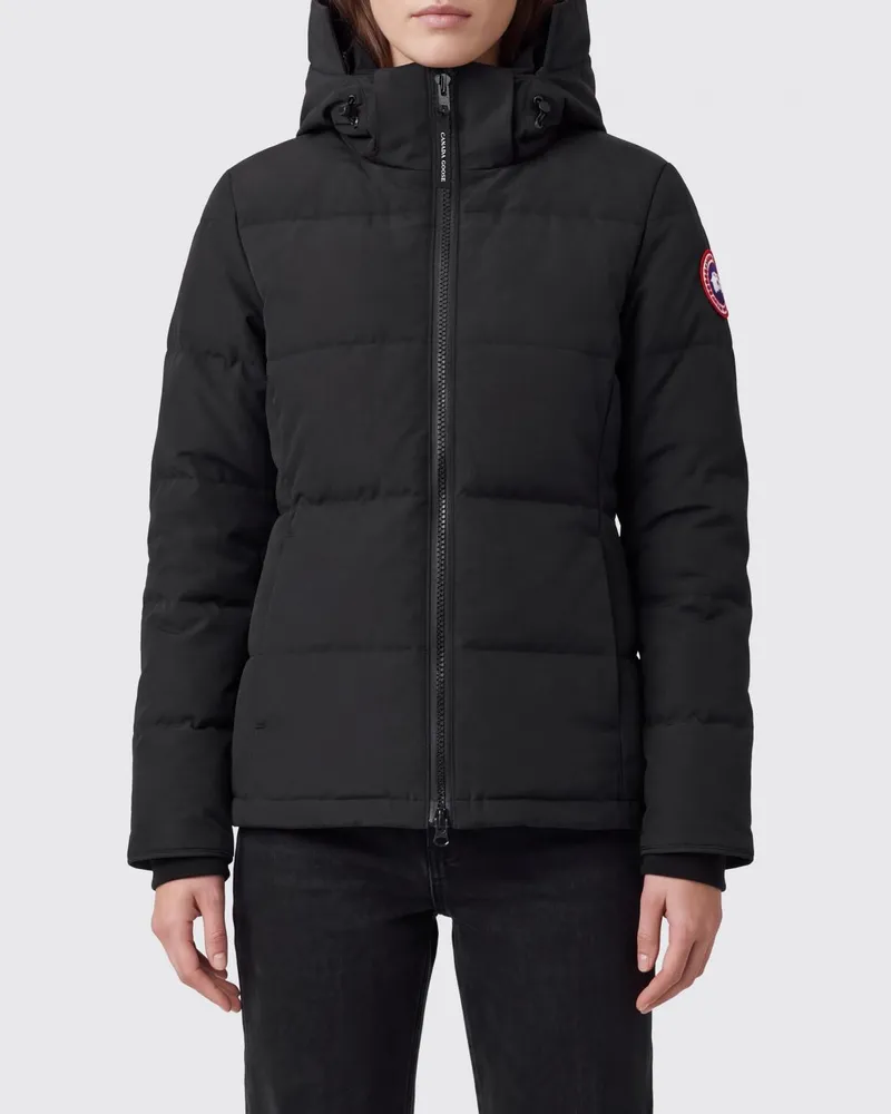 Canada Goose Chelsea Daunenjacke aus recyceltem Polyester mit Kapuze Schwarz
