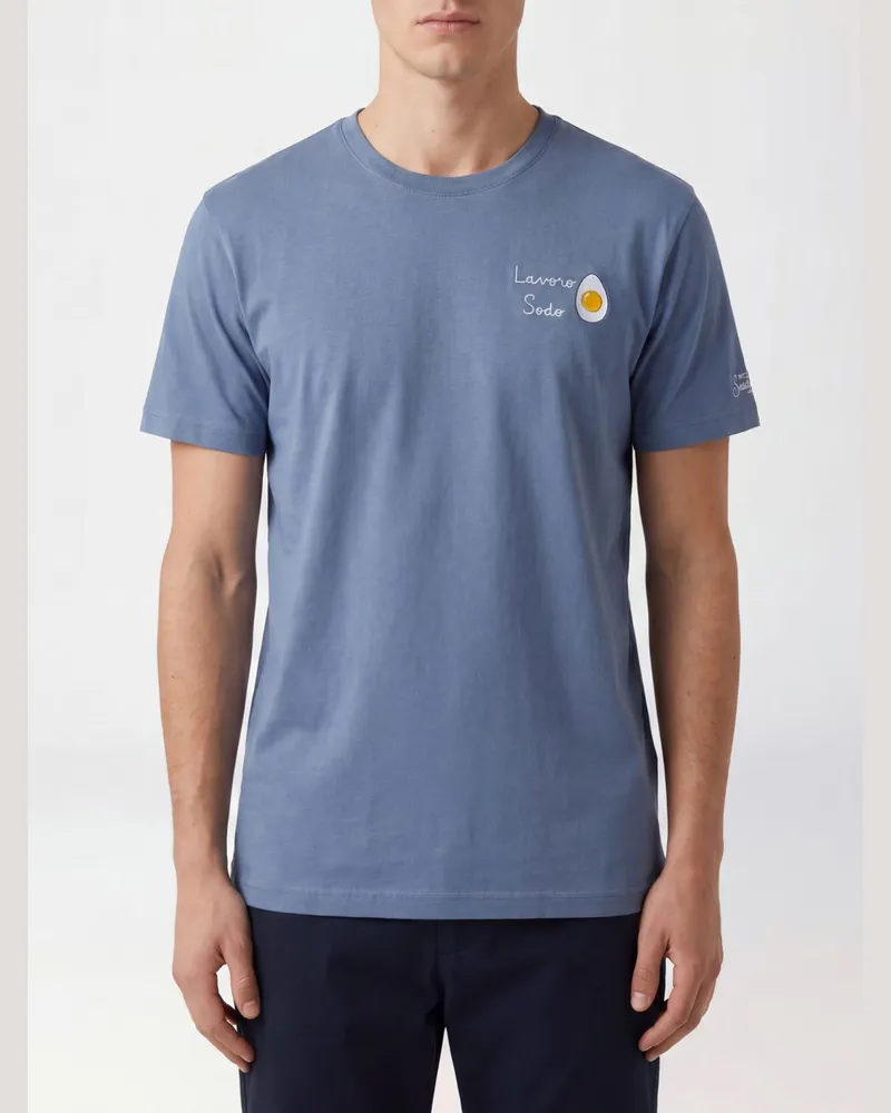 MC2 Saint Barth Baumwoll-Rundhals-T-Shirt Yellow
