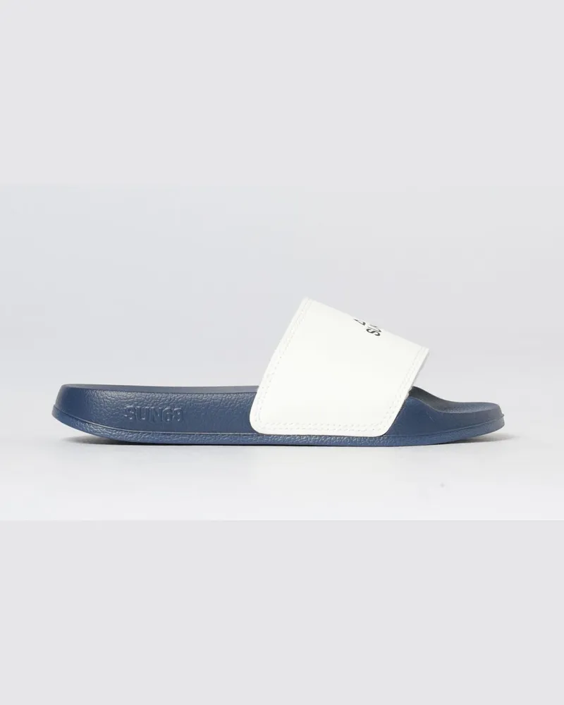 Sun68 Gummi-Slides für Jungen mit Logo-Print Blau