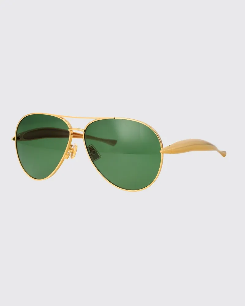 Bottega Veneta BV1305S Sonnenbrille aus Metall Gold