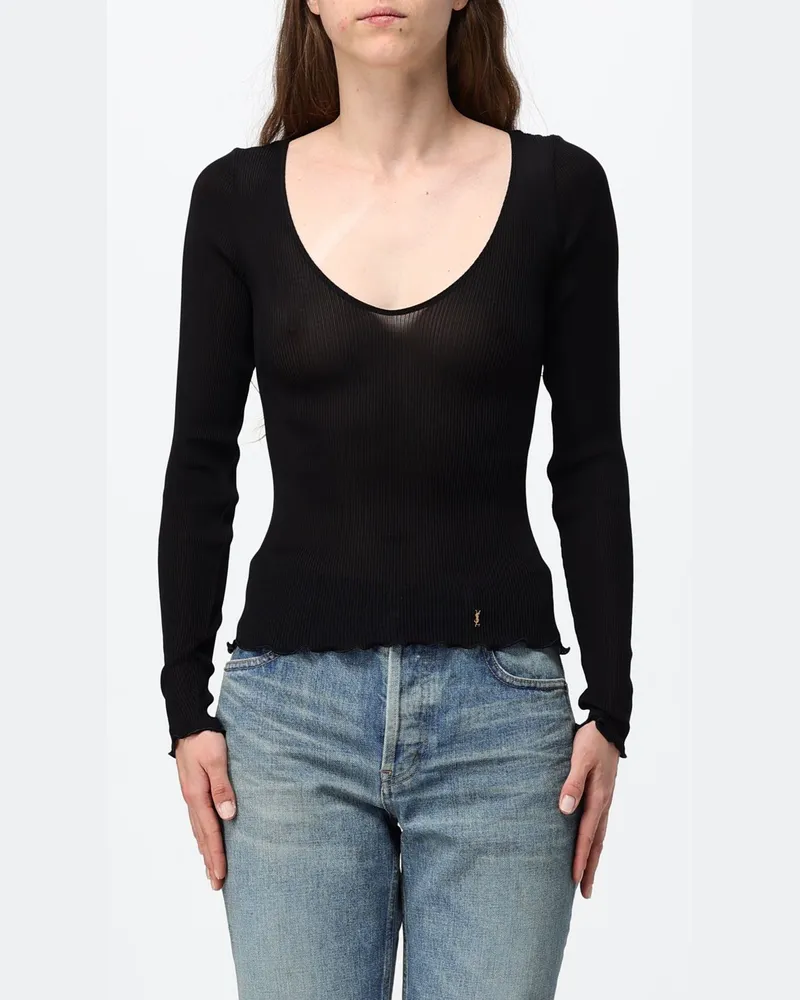 Saint Laurent Top damen Schwarz