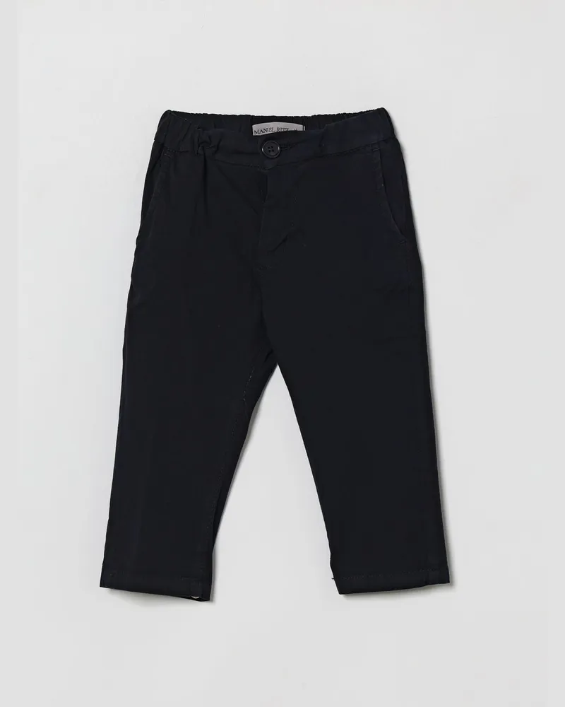Manuel Ritz Chino-Hose aus Gabardine Blau