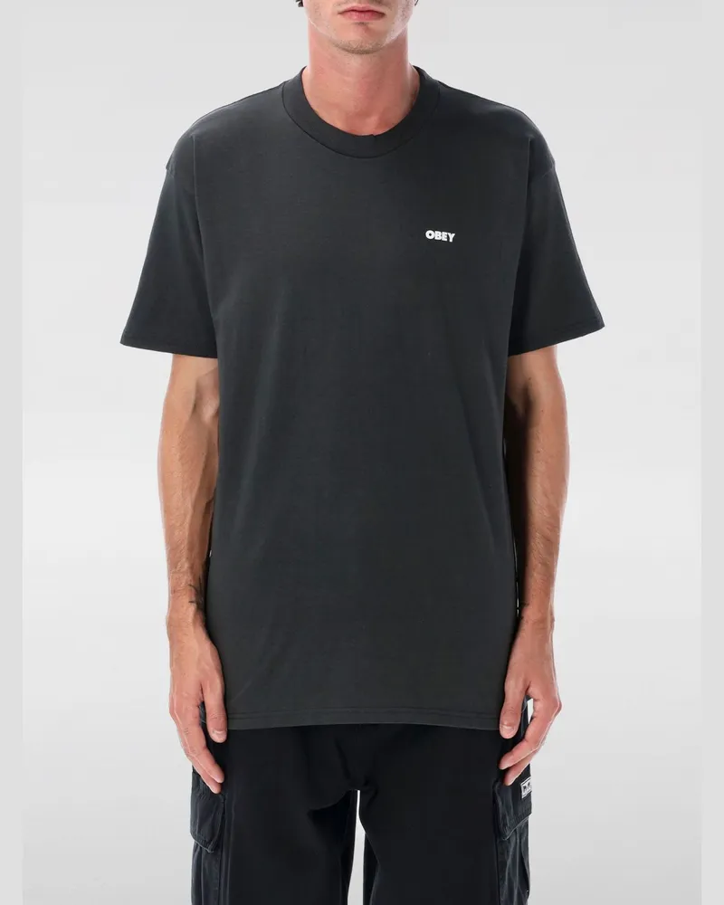 Obey T-shirt herren Schwarz