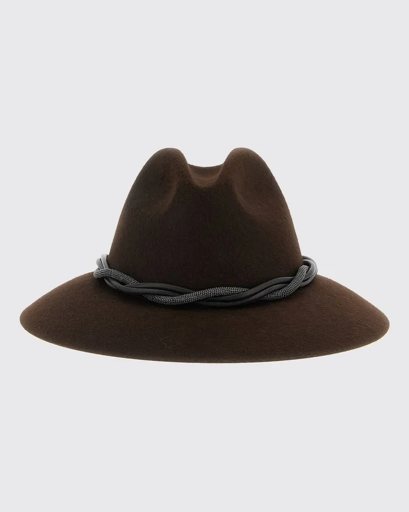 Brunello Cucinelli Hut damen Braun