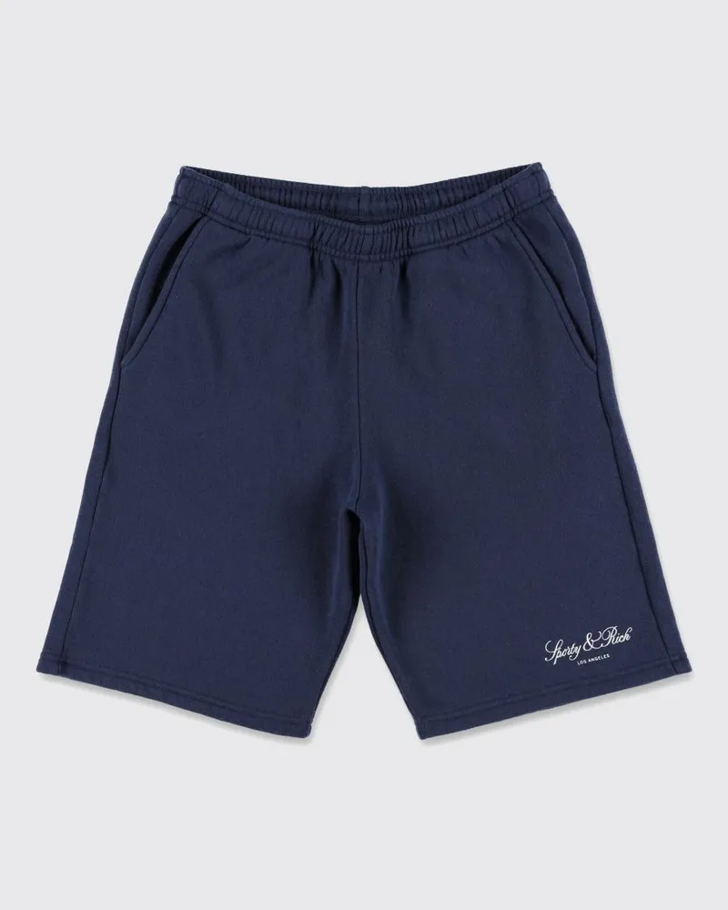 SPORTY & RICH SPORTY  RICH Jogging-Shorts Sporty & Rich für Kinder aus Baumwollmischung mit Logo Navy