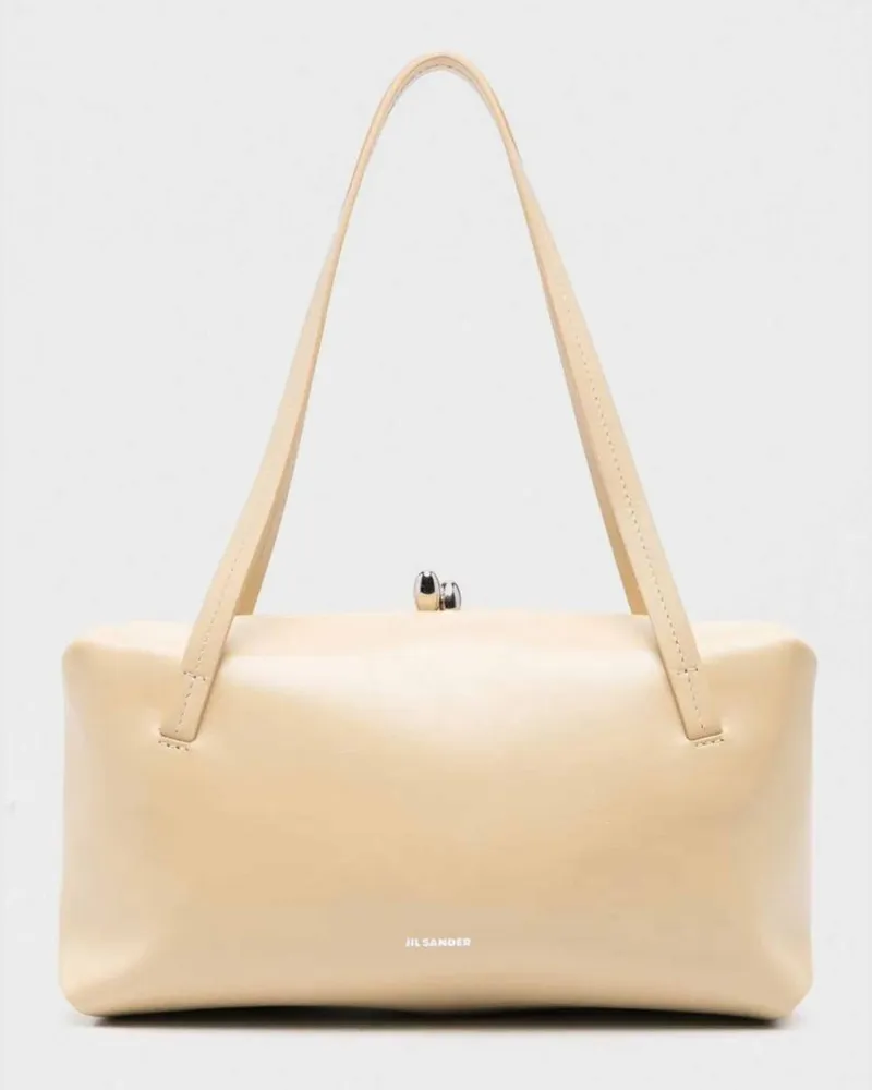 Jil Sander Schultertasche damen Cream