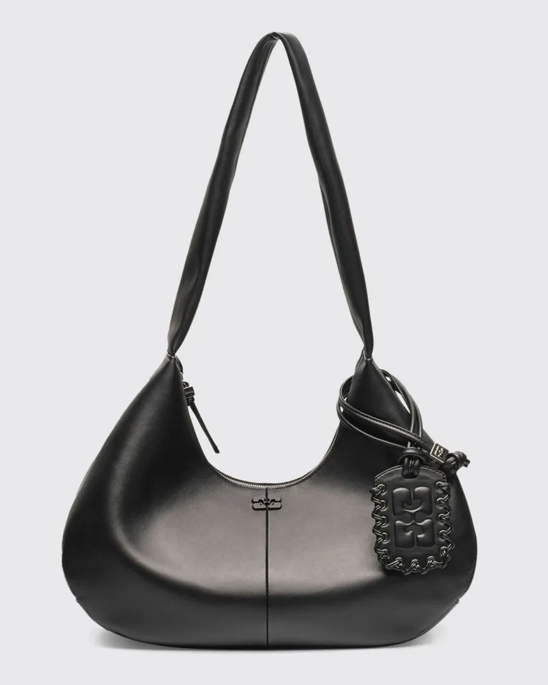 Ganni Schultertasche damen Schwarz