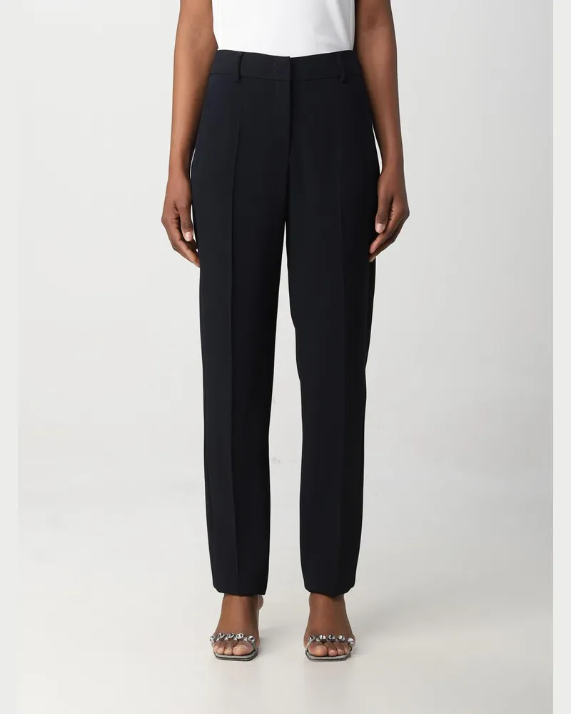Emporio Armani Hose aus Viskosemischung Blau