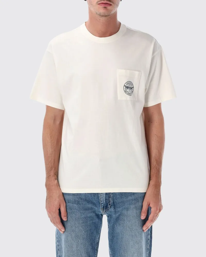Levi's LEVI Baumwoll-T-Shirt mit aufgesetzter Tasche und grafischem Logo-Print Weiß