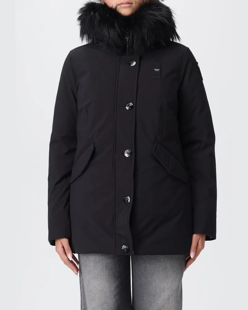 Blauer Jacke damen Schwarz