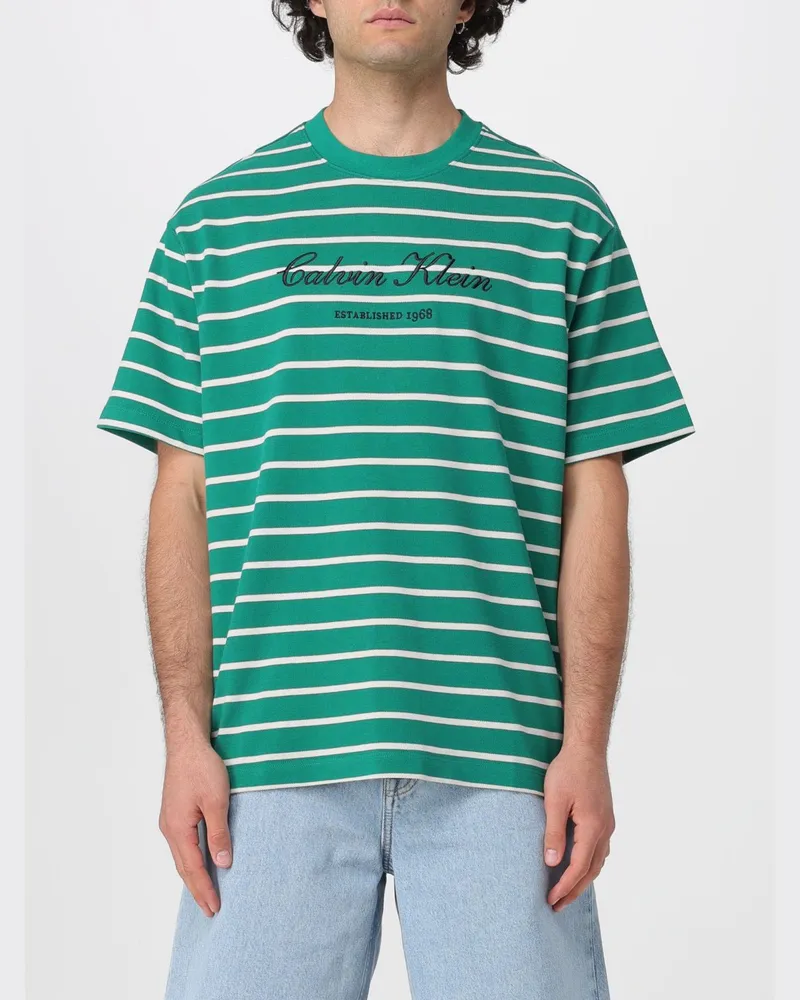 Calvin Klein T-shirt herren Waldgrün