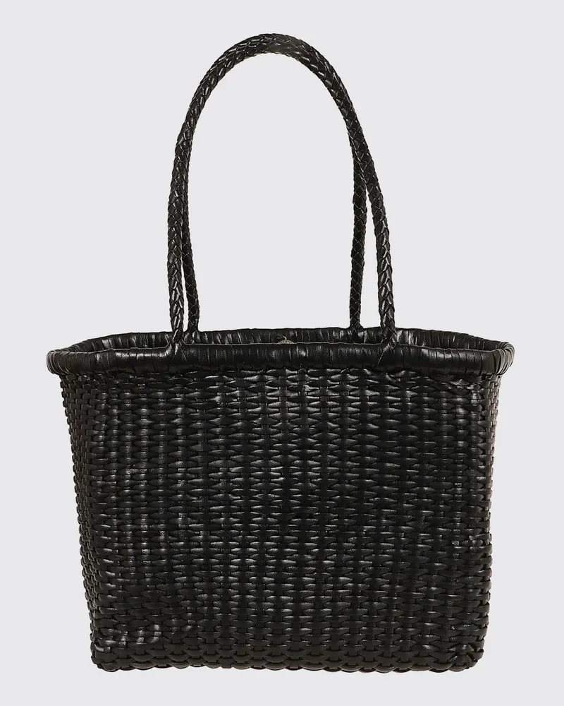 Dragon Diffusion Tasche aus geflochtenem Leder Schwarz
