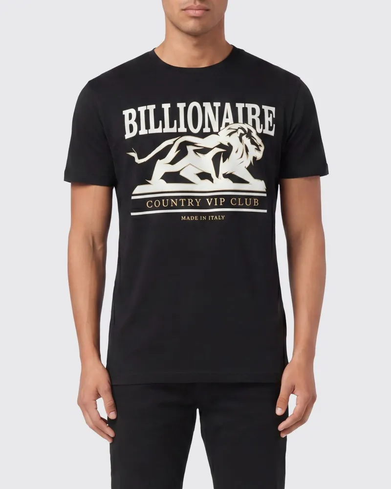 Billionaire T-shirt herren Schwarz