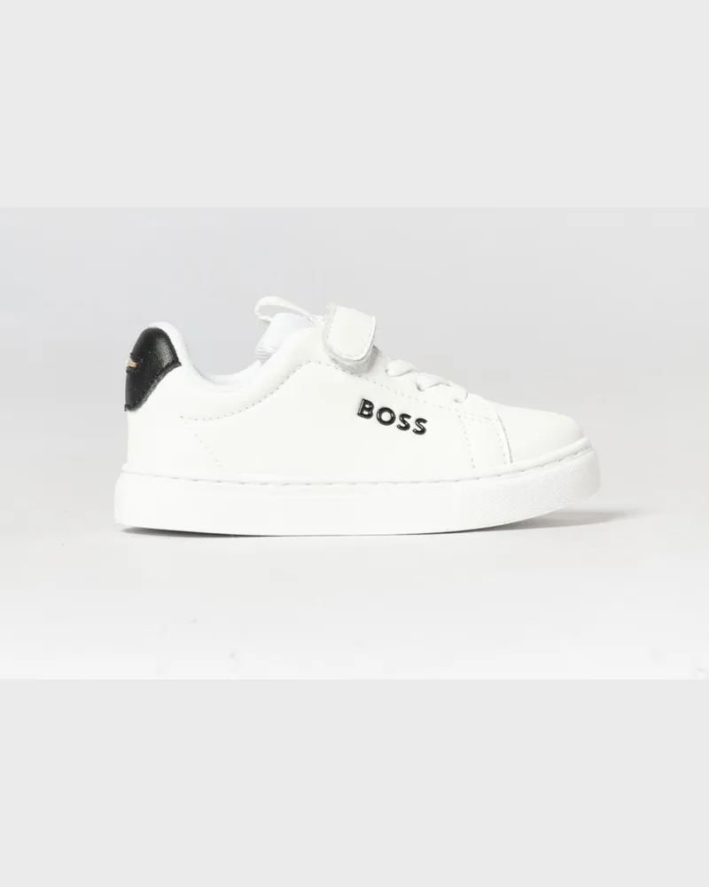 HUGO BOSS Sneakers aus Kunstleder Weiß