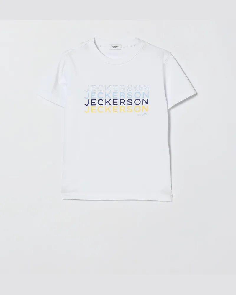 Jeckerson Baumwoll-T-Shirt mit Logo Weiß