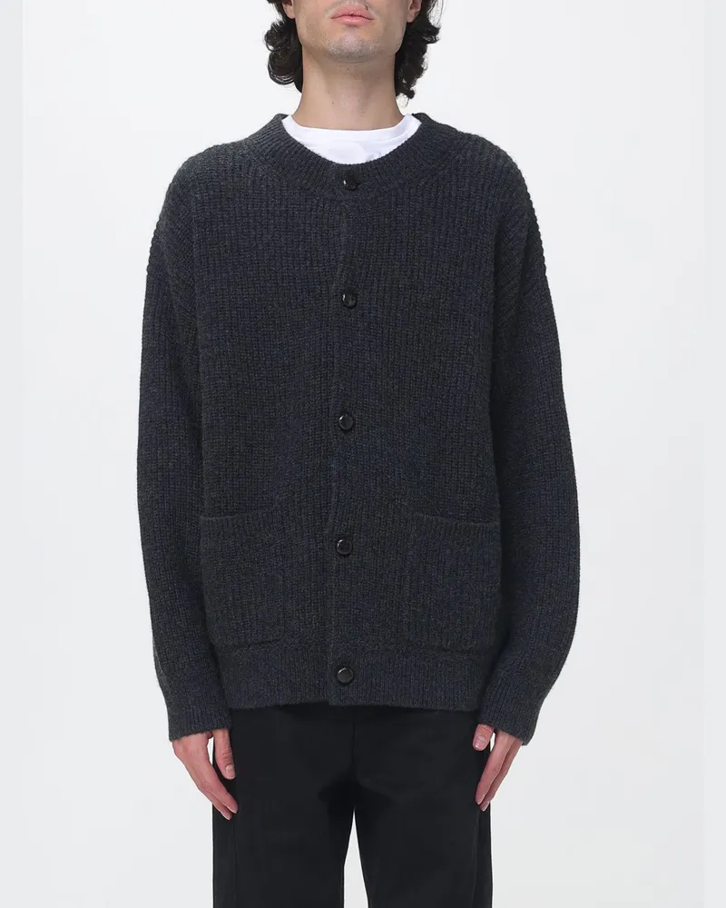 Isabel Marant Cardigan aus Merinowolle und Kaschmir mit überschnittenen Schultern Grau