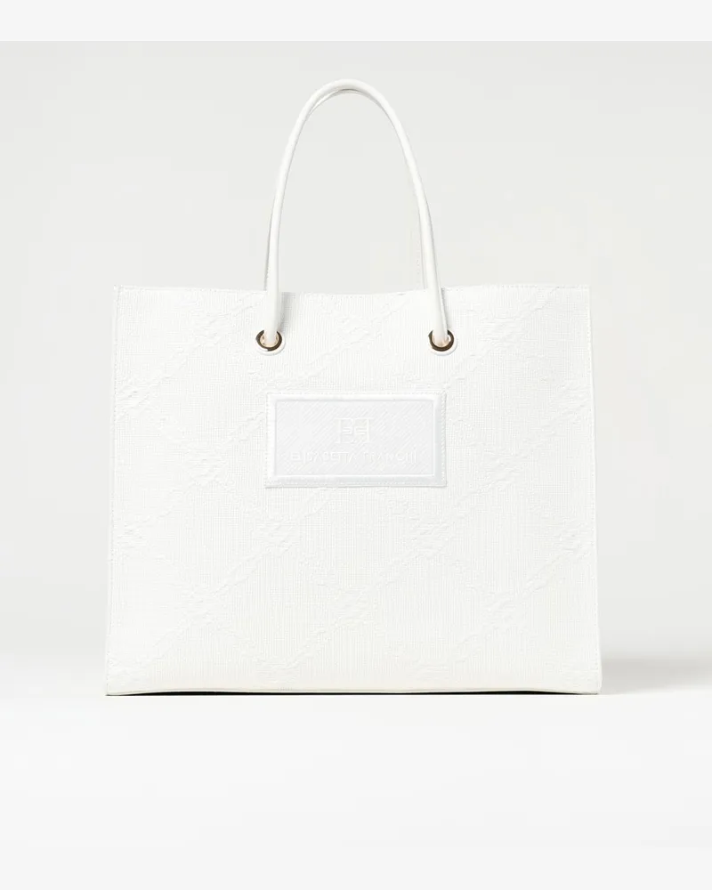 Elisabetta Franchi Schultertasche damen Ivory