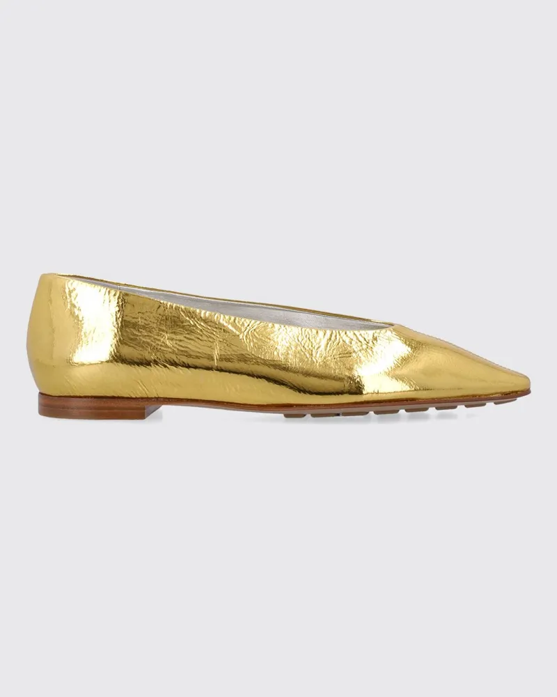 Bottega Veneta Flache schuhe damen Gold