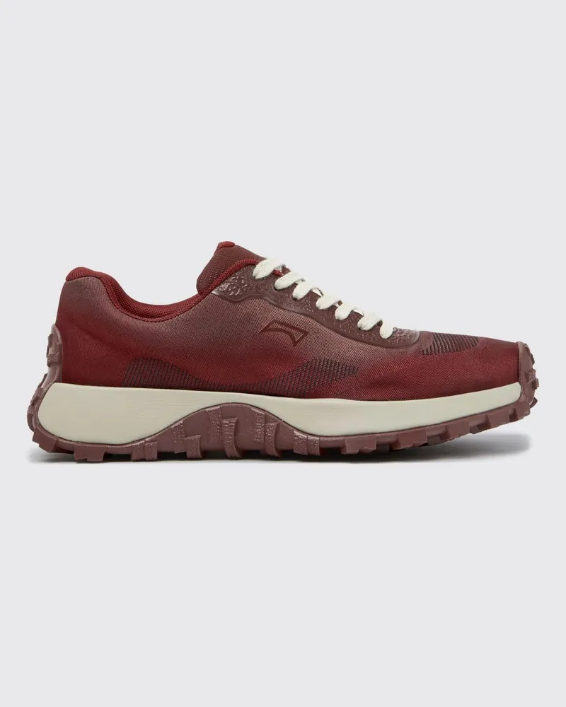 Camper Low-Top-Sneaker Drift Trail aus recyceltem PET mit Vibram-Sohle Burgunderrot