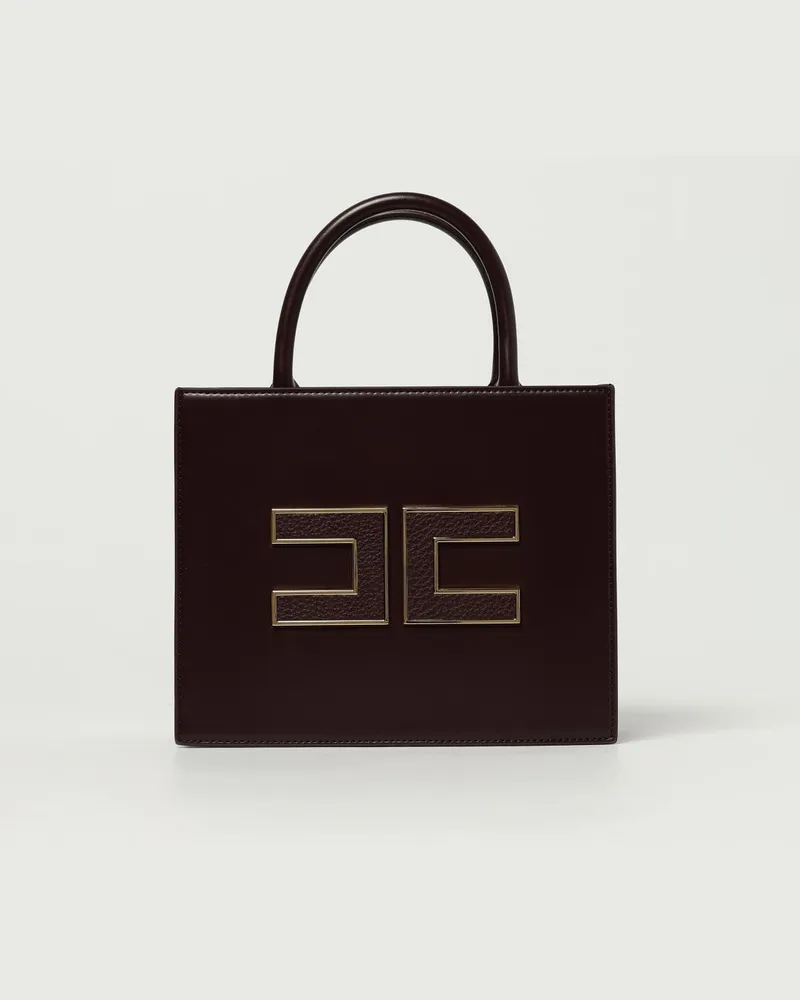 Elisabetta Franchi Schultertasche damen Burgunderrot