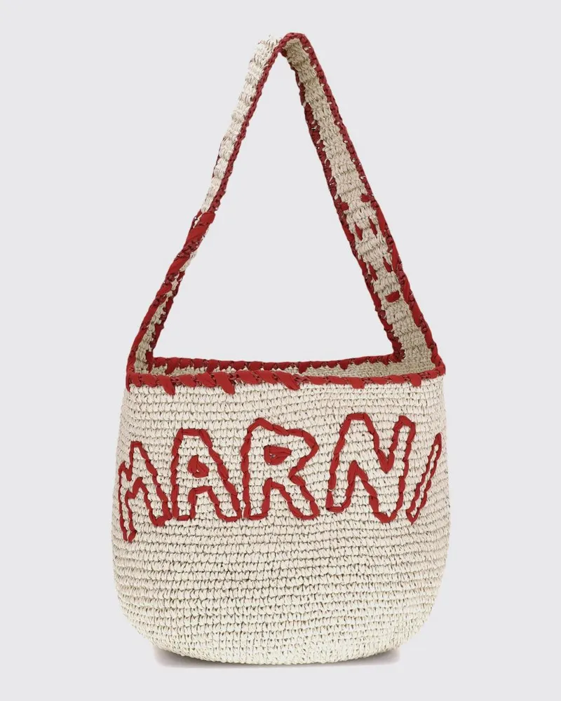 Marni Schultertasche damen Natural