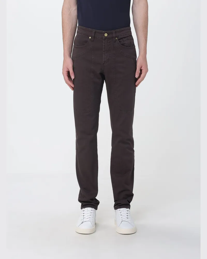 Jeckerson John Slim Fit Hose aus Stretch-Baumwolle Burnt